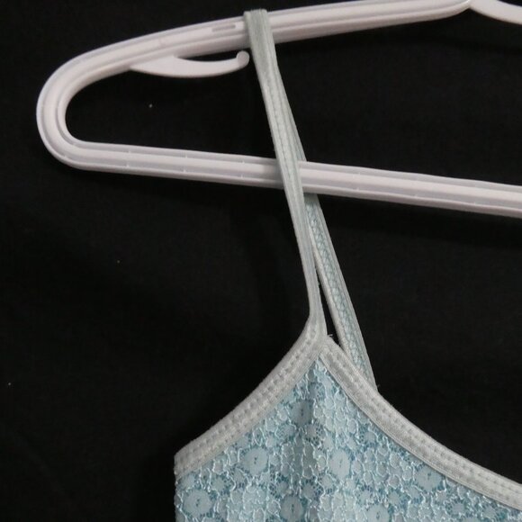 Unbranded | P2P 12 inches measured | Light Blue Lace Spaghetti Strap Top - Picture 3 of 14
